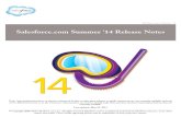 Salesforce Summer14 Release Notes