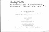 Plate Tectonics & Hydrocarbon Accumulation (Dickinson)