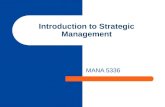 Chapter 1 - Introduction to Strategic Management