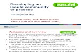 Developing an icould community of practice