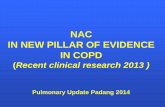 NAC in NEW PILLAR of EVIDENCE in COPD (Recent Clinical Research 2013 ) Pulmonary Update Padang 20