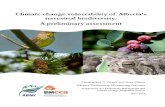 Climate Change Vulnerability of Alberta’s Terrestrial Biodiversity: A Preliminary Assessment