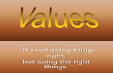 Values ann ethics