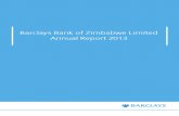 Barclays Zimbabwe Annual Report 2013