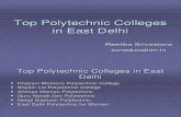Top Polytechnic Colleges in East Delhi