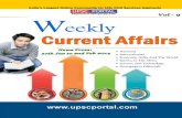 Weekly Current Affairs Update Vol 9 27th January 2014 to 2nd February 2014