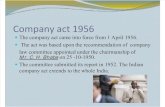 Company Act 1956 Ppt