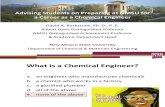 Advising Students for a Career as a Chemical Engineer