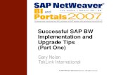 Successful SAP BW Implementation and Upgrade Tips Part One - V.2 (1)