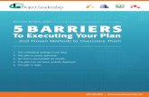 PLA 5 Barriers to Executing Your Plan