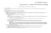California Bar Exam Lecture Notes - Agency