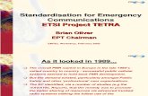 EMTEL_Emergency Communications and Standards - ETSI Project TETRA