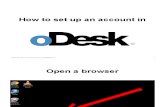 ODesk - Easy guides to create an account in ODesk
