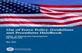 Use of Force Policy Handbook By Border Control Agents