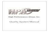Quality System Manual (H)  quality control