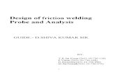 FABRICATION OF WORKING MODEL OF FRICTION STIR              WELDING AND DESIGN OF PROBE AND ANALYSIS