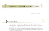 Matlab Short Tutorial