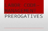 Labor Code- Management Prerogatives