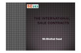 Preparing an International Sale  Contract