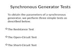 7. Synchronous Generator Tests