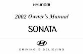 2002 Hyunda Sonata Owner's Manual
