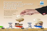 Government Subsidies in Canada a $684 Billion Price Tag