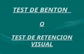 Test de Benton Retension Visual