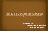 Tax deduct at source