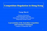 Competition Regulation in Hong Kong