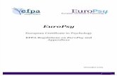 EuroPsy Regulations December 2009