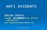 Antioxidants General Dentistry / orthodontic courses by Indian dental academy