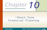 11 Chapter10shorttermfinancialplanning 130202084926 Phpapp02