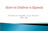 how to deliver a speech eng 331