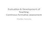 Evaluation Development of Teaching