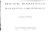 Badings - Balletto Grottesco for Two Pianos