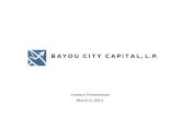 140304 Bayou City Capital Investor Update March 4