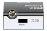 NSA SIGDEV: Identifier Lead Triage with ECHOBASE