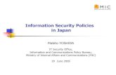 Information Security Policies in Japan