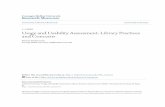 Usage and Usability Assessment- Library Practices and Concerns