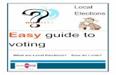 Easy read  how to vote in council elections