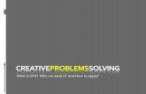 Creative Problems Solving - ToOLS & TECHNIQUES (a)
