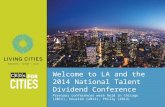 Welcome to the 2014 National Talent Dividend Meeting