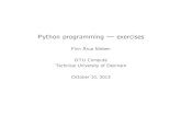 Python Exercises