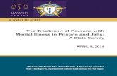 The Treatment of Persons with Mental Illness in Prisons and Jails: A State Survey