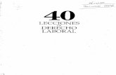 40 Lecciones de Derecho Laboral - Baltasar Cavazos Flores