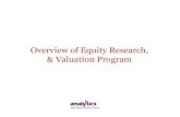 Overview of Equity Research & Valuation