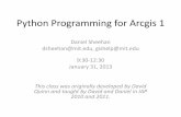 Python Programming for Arc Gis
