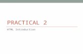 Practical 2 HTML Introduction