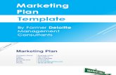 Marketing plan template in Powerpoint