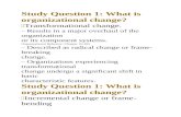 Organizational Change1